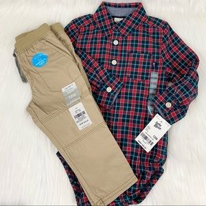 OshKosh B’gosh Carter’s baby boy outfit set 12 months